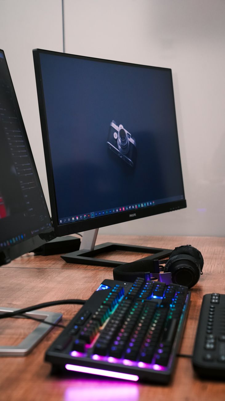 Configuration gaming moderne RGB